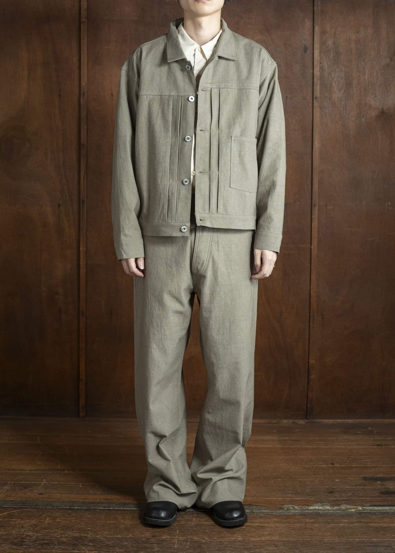 Taiga Takahashi Lot.309 Buckle-Backed Jacket BEIGE – VISION