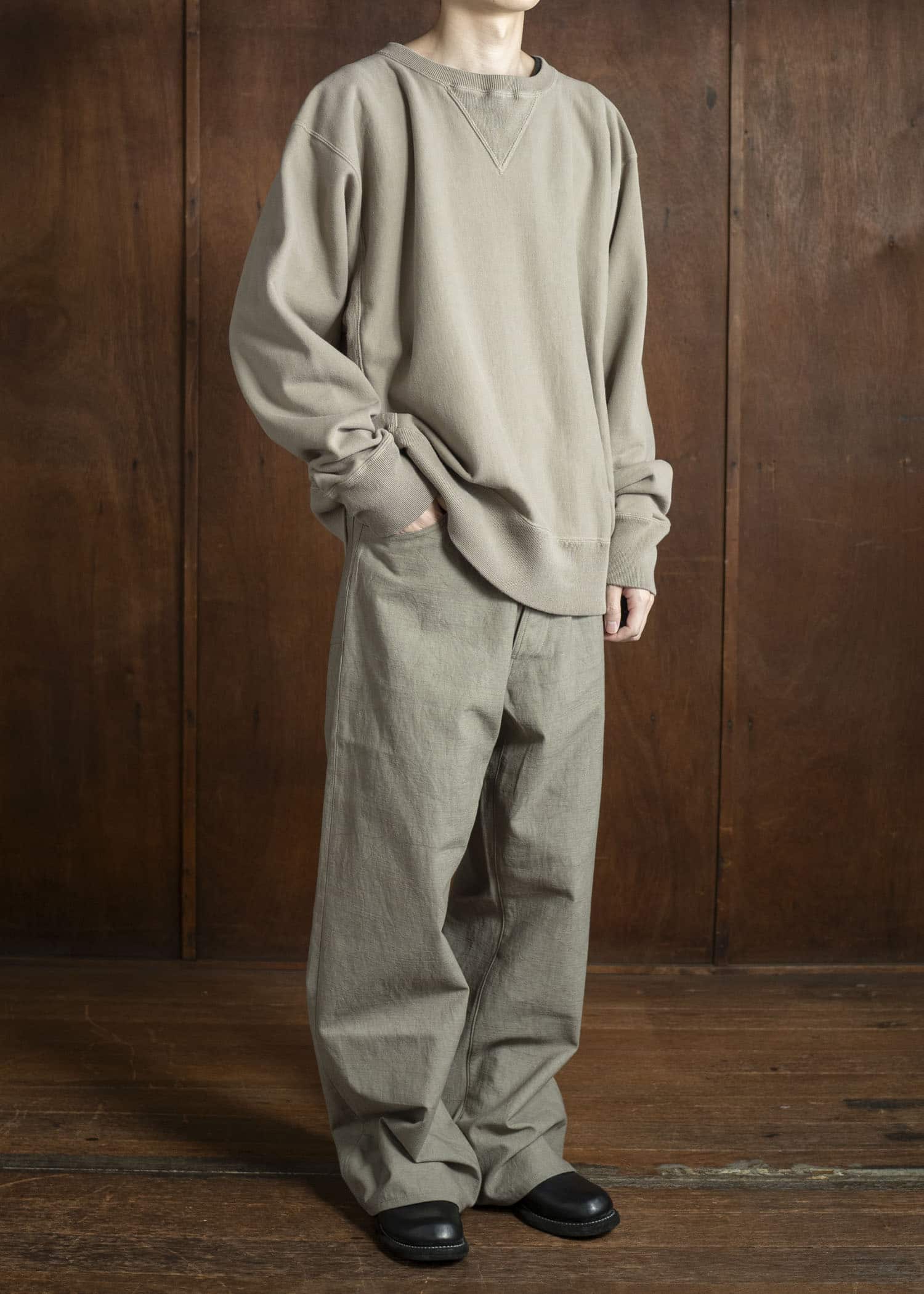 Taiga Takahashi Lot.619  Military Training Sweat Shirt GRAY