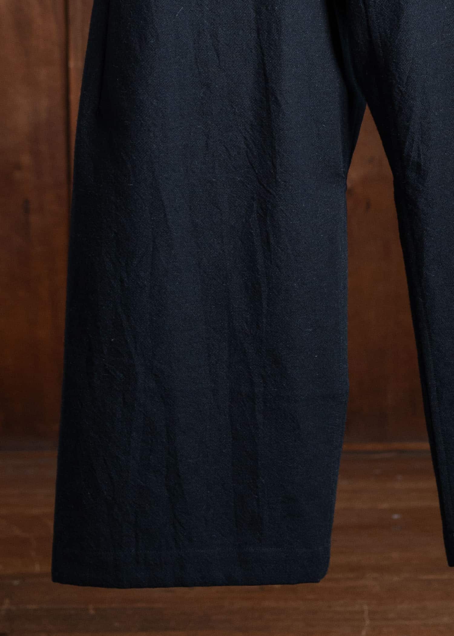 JAN-JAN VAN ESSCHE TROUSERS#78 Oversized 6 Pocket Denim  """"Alpaca Wool Cotton Twill Black""""