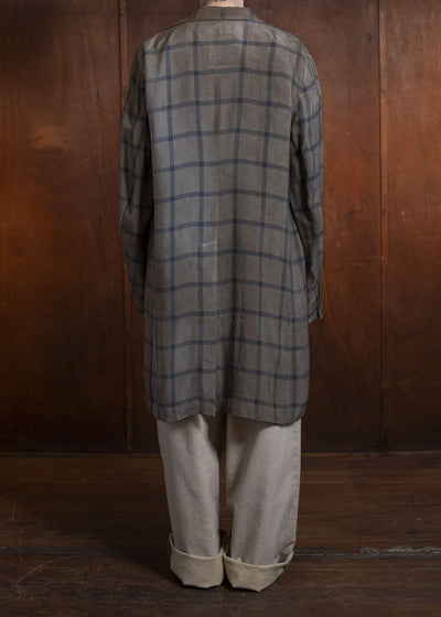 UMA WANG S5/M/UM8508 GIOVANNI COAT mustard/blue