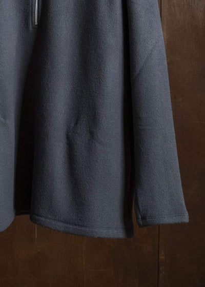 YOKO SAKAMOTO YS-26AW-87-CHARCOAL GRAY Harf Zip Pullover CHARCOAL GRAY