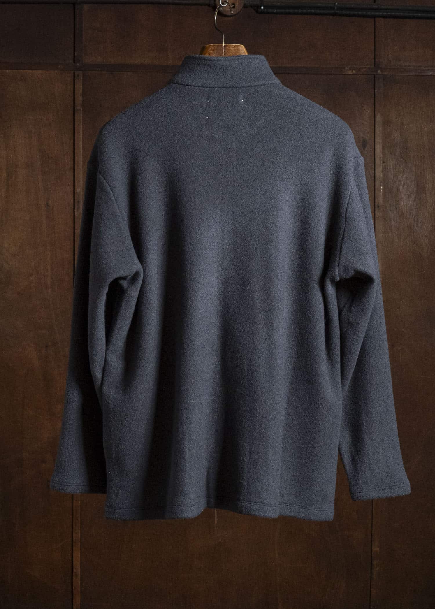 YOKO SAKAMOTO YS-26AW-87-CHARCOAL GRAY Harf Zip Pullover CHARCOAL GRAY