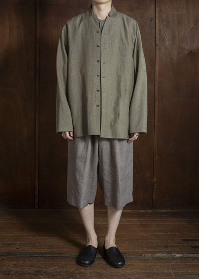 Jurgen Lehl J0162FBM601 コットンリネンムラ染 シャツジャケット