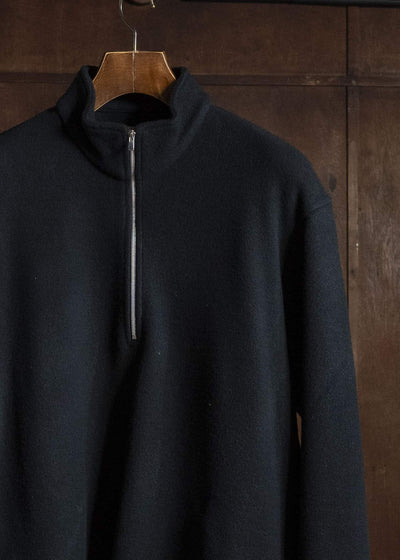 YOKO SAKAMOTO YS-26AW-87-BLACK Harf Zip Pullover BLACK