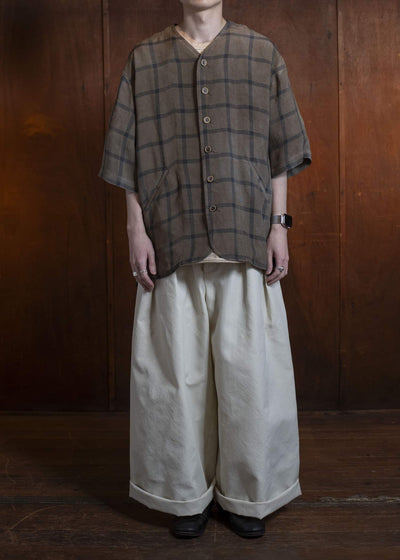 UMA WANG S5/M/UM3541 POETIC PANTS off white