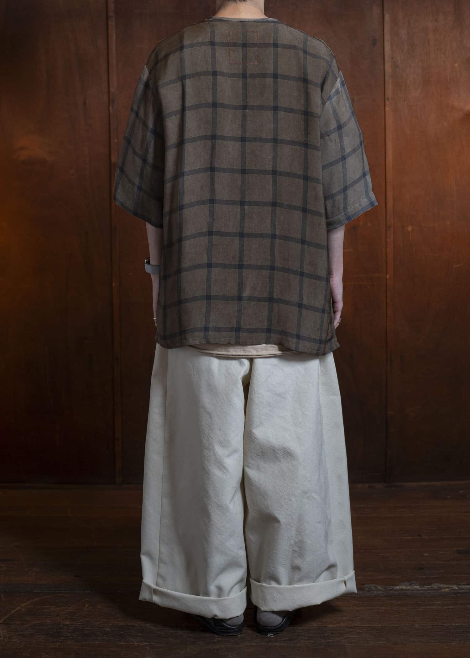 UMA WANG S5/M/UM3541 POETIC PANTS off white