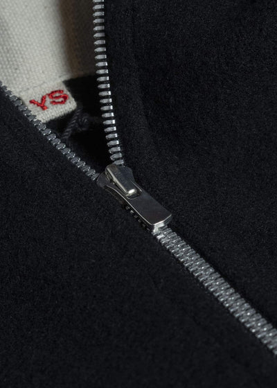 YOKO SAKAMOTO YS-26AW-87-BLACK Harf Zip Pullover BLACK