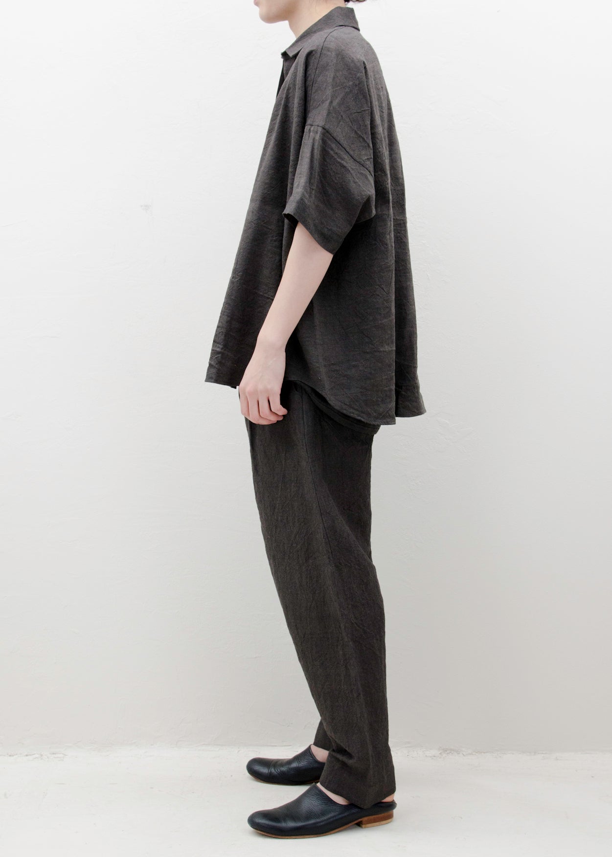 JAN-JAN VAN ESSCHE "SHIRT#88" 铅麻/竹布