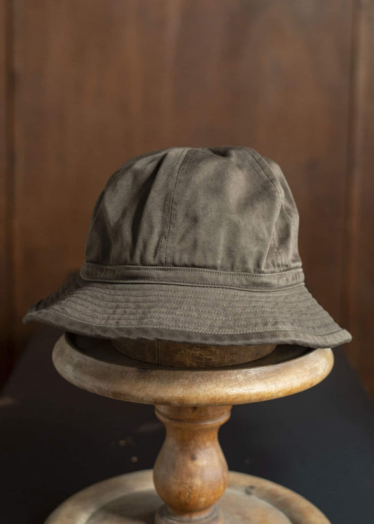 Taiga Takahashi Lot.010 Military Hat MUD DYED BROWN