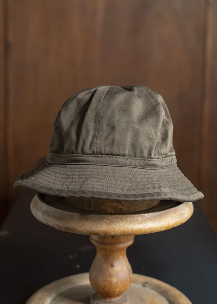 Taiga Takahashi Lot.010 Military Hat MUD DYED BROWN