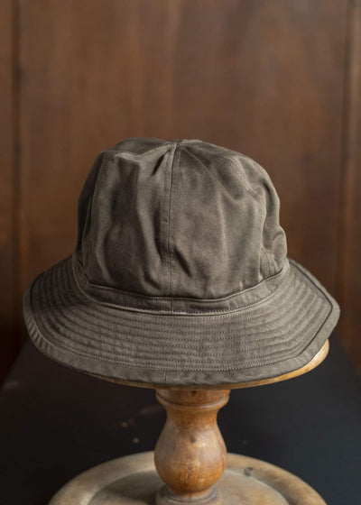 Taiga Takahashi Lot.010 Military Hat MUD DYED BROWN