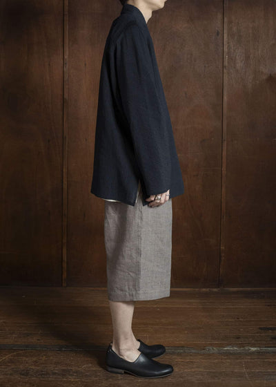 Jurgen Lehl J0162FBM601 コットンリネンムラ染 シャツジャケット