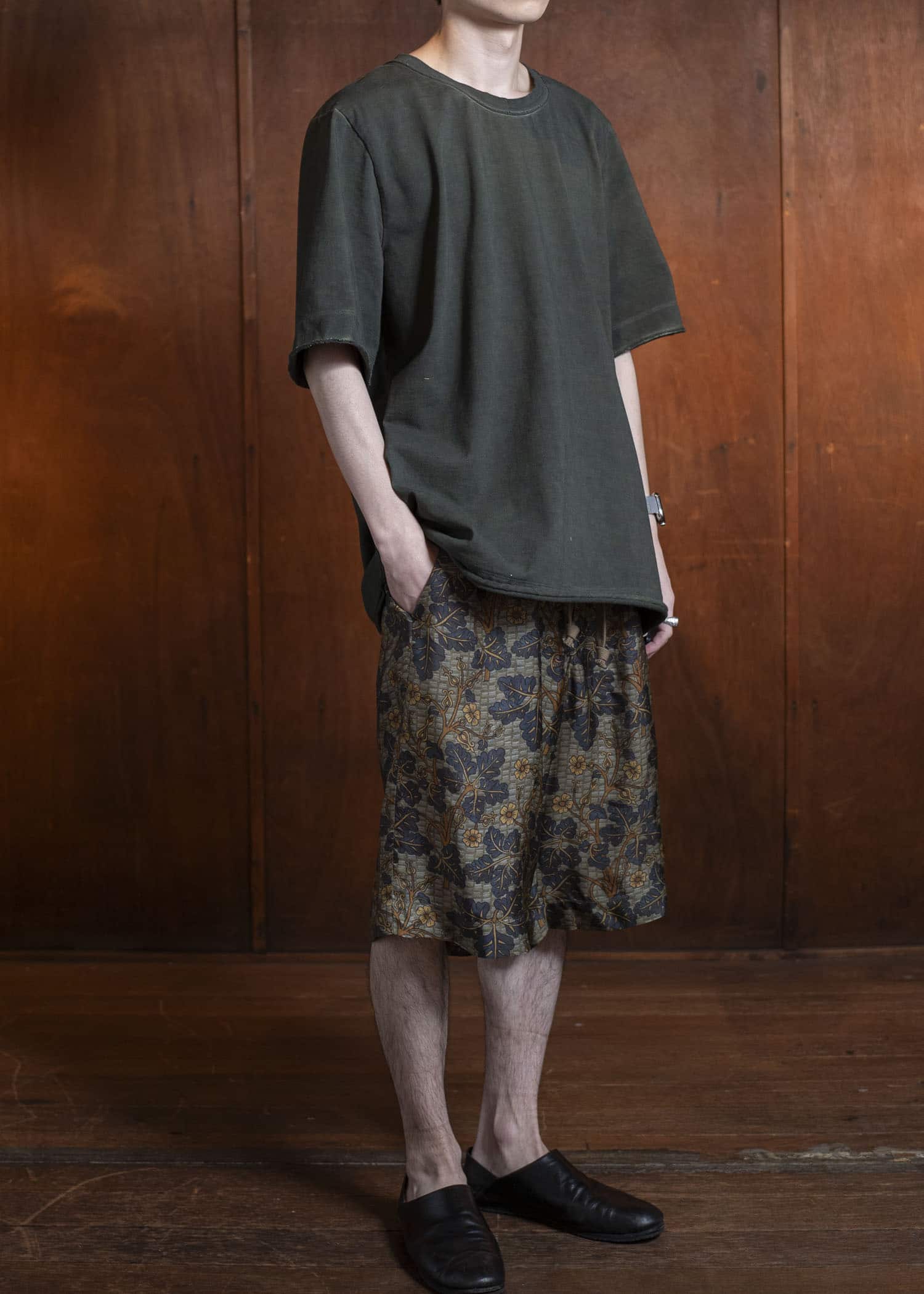 UMA WANG S5/M/UM3522 PALLOR PANTS mustard/blue