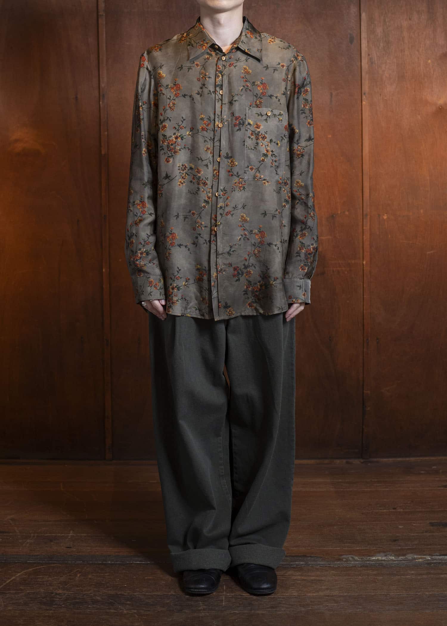 UMA WANG S5/M/UM1503 TAB TOP brown/red