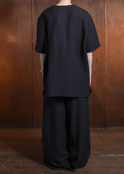 UMA WANG S5 M UM3510 POLKY PANTS POLKY PANTS black