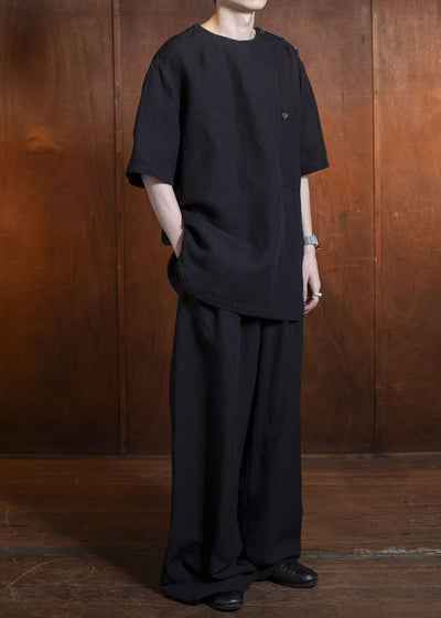 UMA WANG S5 M UM3510 POLKY PANTS POLKY PANTS black