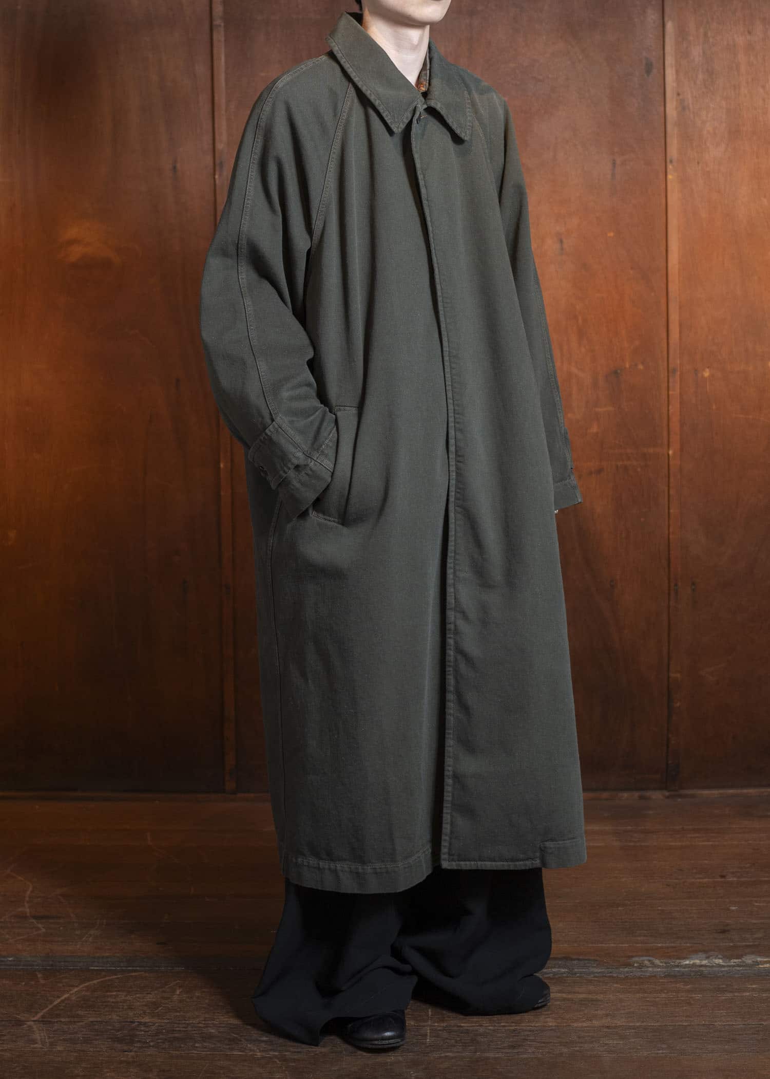 UMA WANG S5/M/UM8530 CARLO COAT green