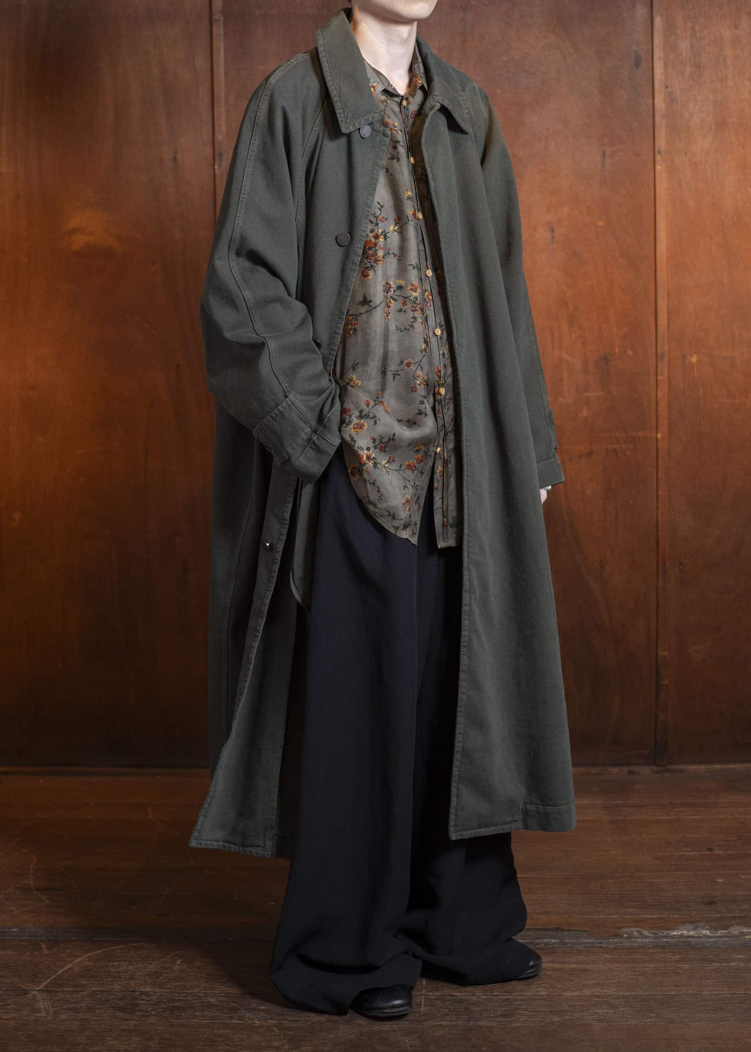 UMA WANG S5/M/UM8530 CARLO COAT green