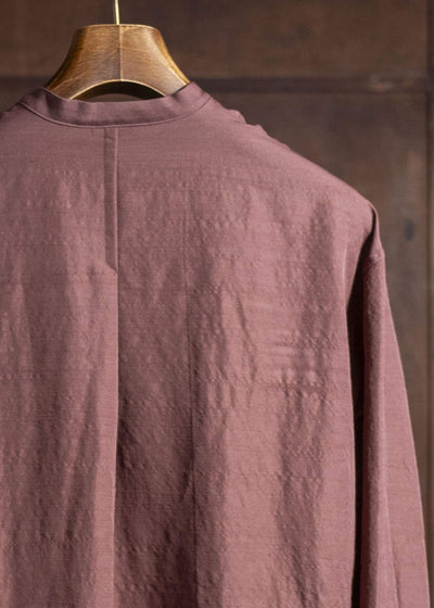 amachi. Nomadism Wrapped Shirt AY17S－1076 Deep Red