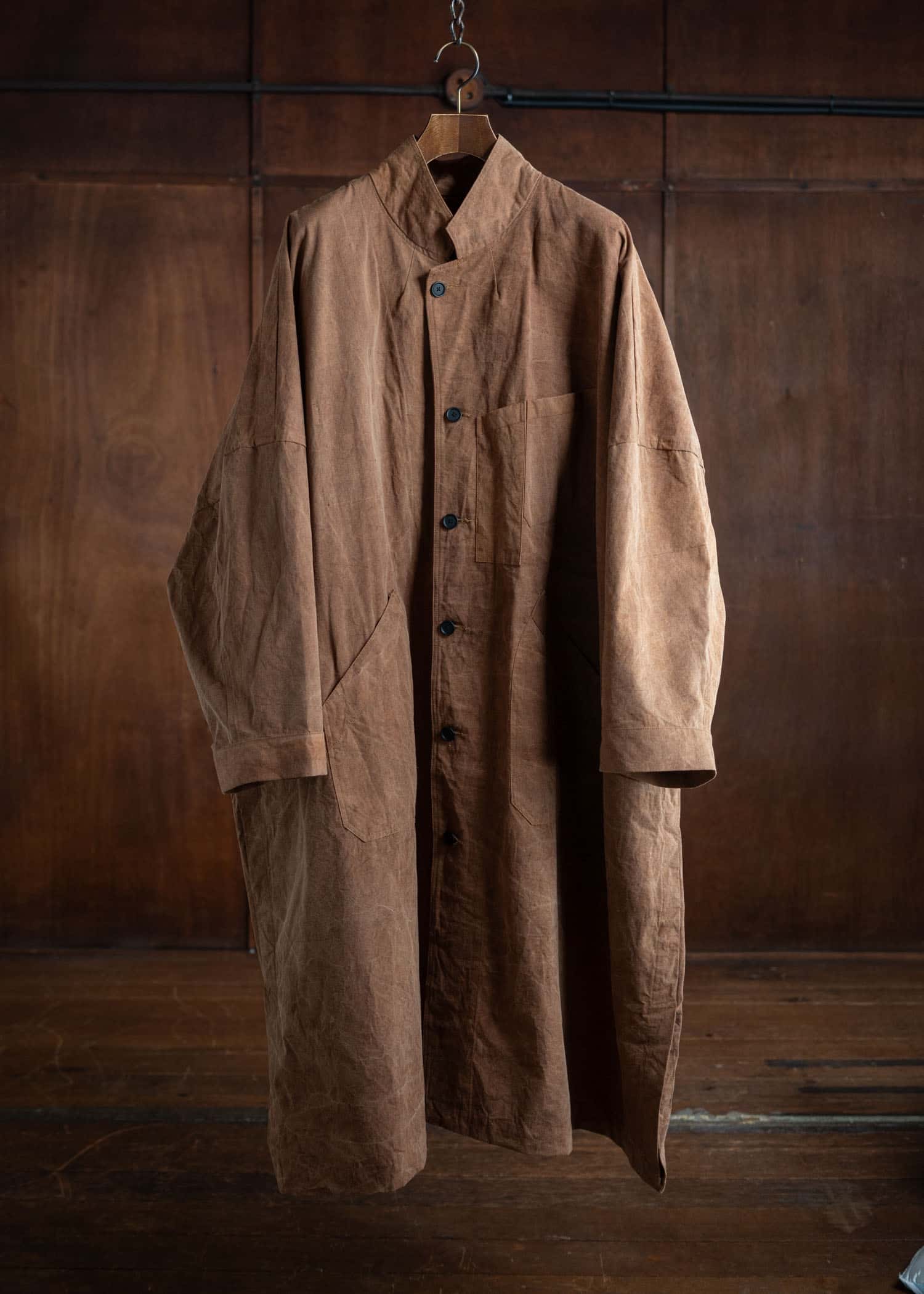 KLASICA CT30 (ND ver.) “ Wide Cut Vintage Work Coat ” / KakiShibu Brown