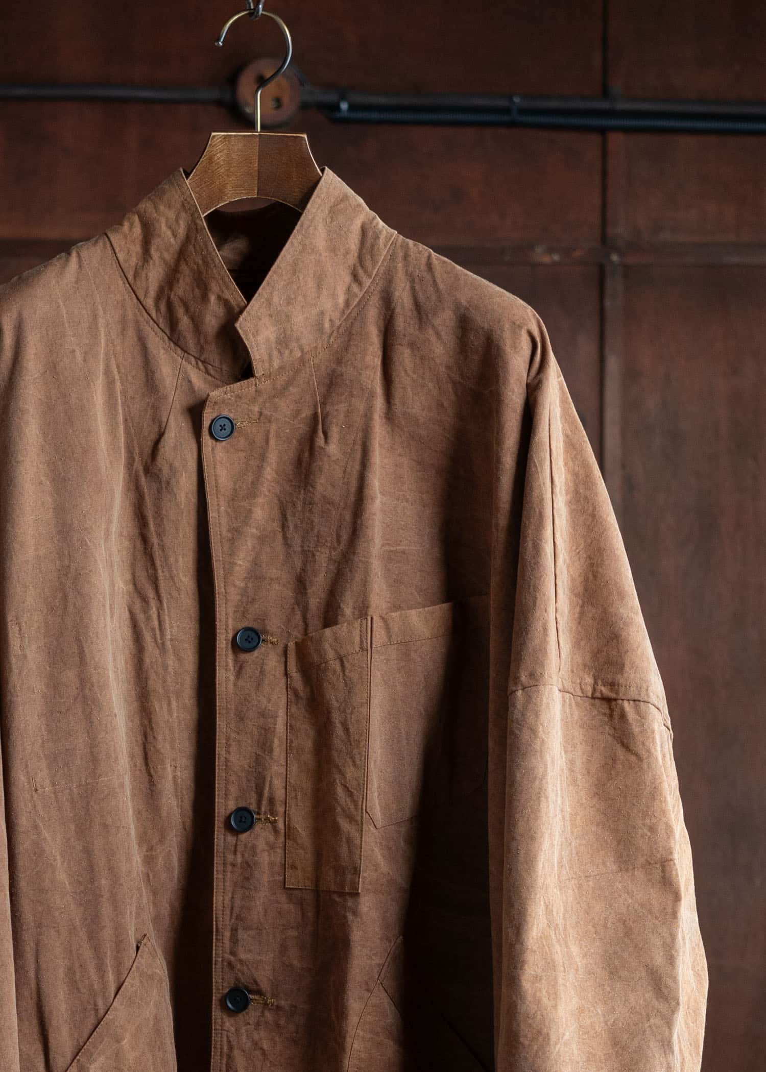 KLASICA CT30 (ND ver.) “ Wide Cut Vintage Work Coat ” / KakiShibu Brown