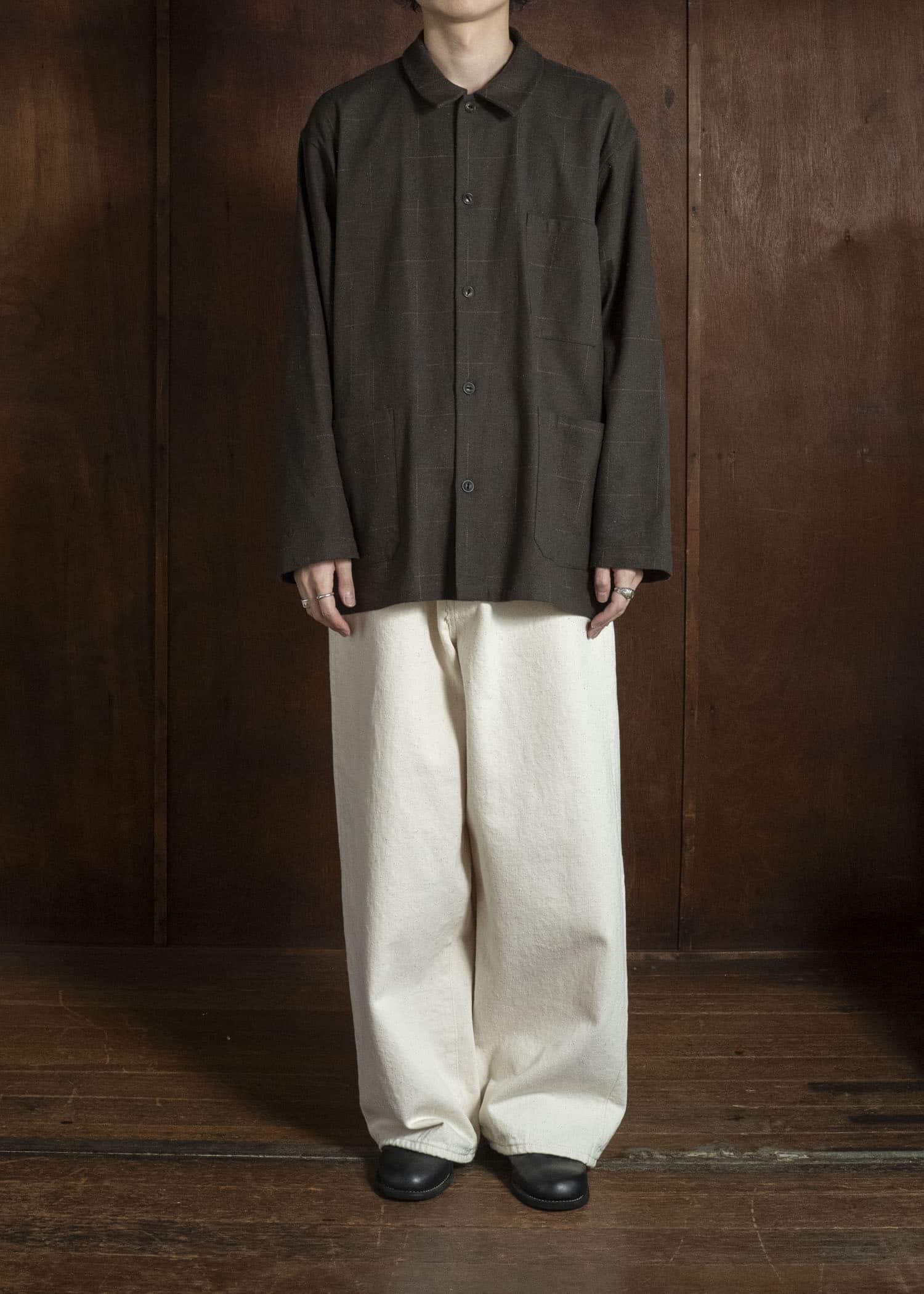 YOKO SAKAMOTO YS-26AW-60-OLIVE Work Shirt OLIVE