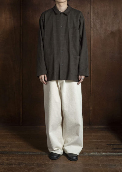 YOKO SAKAMOTO YS-26AW-60-OLIVE Work Shirt OLIVE