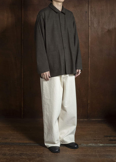 YOKO SAKAMOTO YS-26AW-60-OLIVE Work Shirt OLIVE