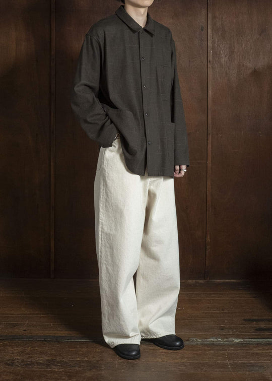 YOKO SAKAMOTO YS-26AW-60-OLIVE Work Shirt OLIVE