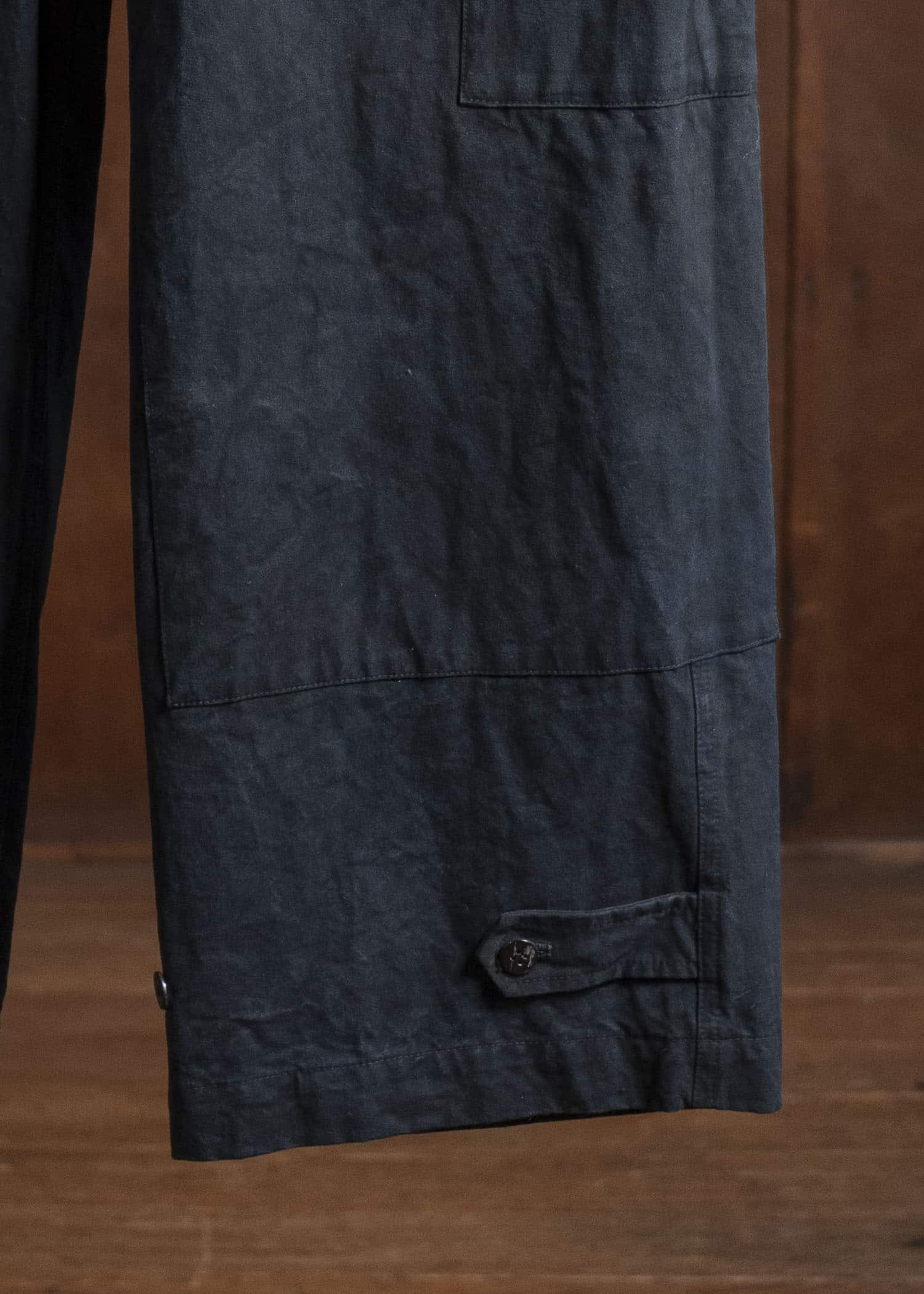 amachi. Double Knee Cargo Pants - Heavy Weight AY008B-3032 ND - Black Navy