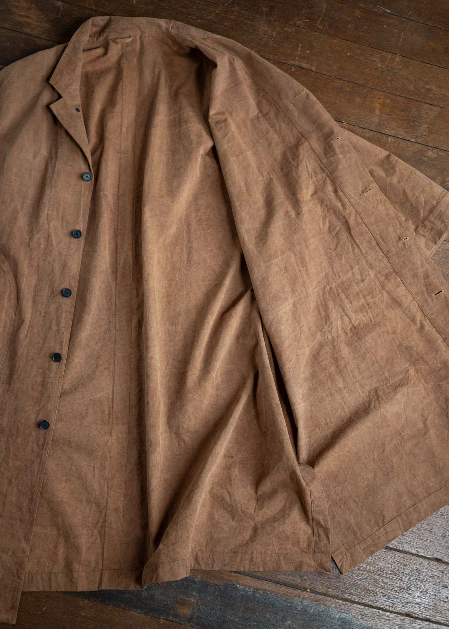 KLASICA CT30 (ND ver.) “ Wide Cut Vintage Work Coat ” / KakiShibu Brown