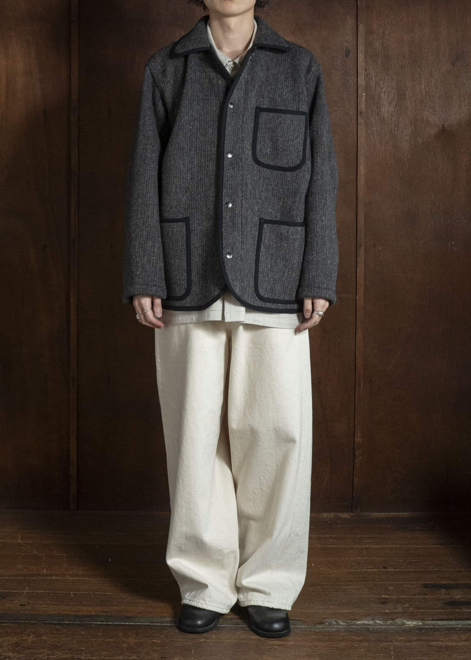 YOKO SAKAMOTO YS-26AW-31-ECRU 5Pocket Baggy Pants ECRU