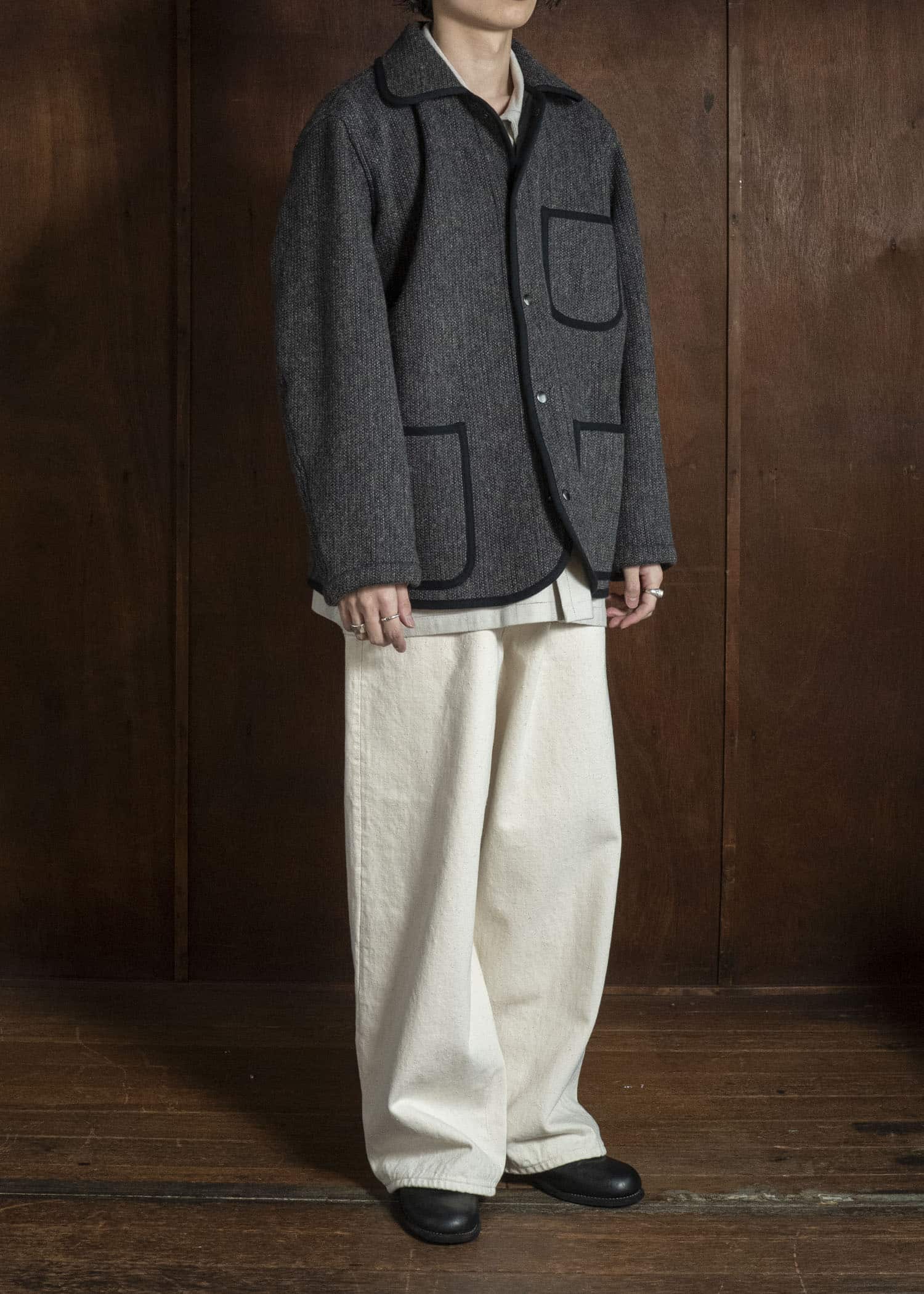 YOKO SAKAMOTO YS-26AW-31-ECRU 5Pocket Baggy Pants ECRU