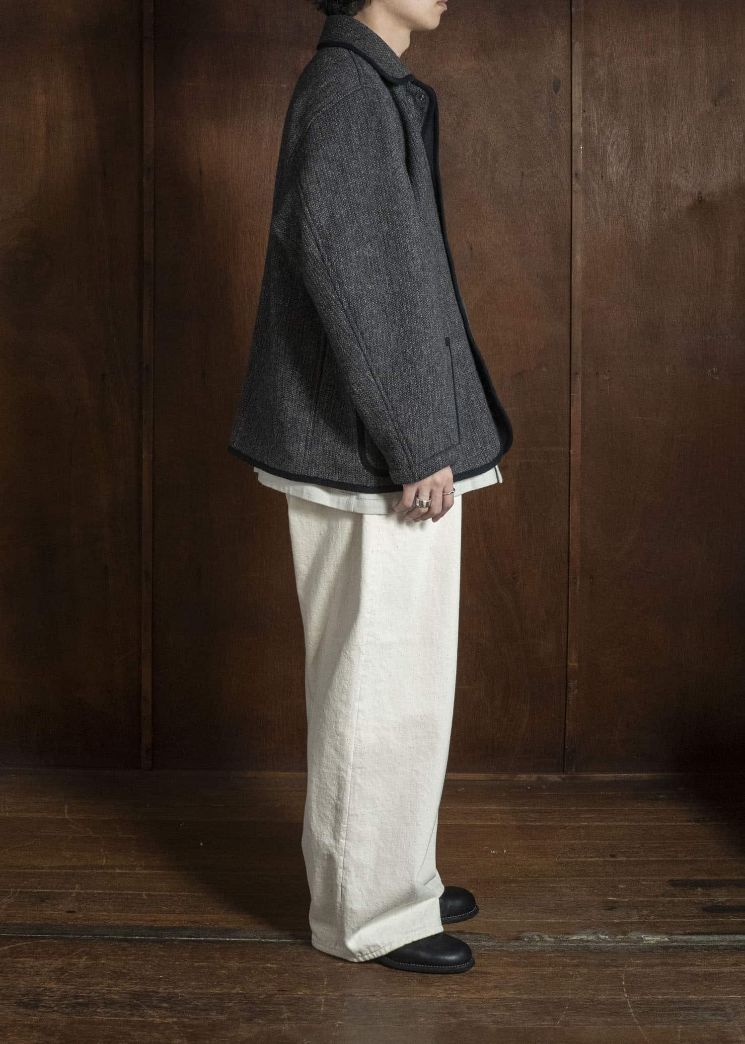 YOKO SAKAMOTO YS-26AW-31-ECRU 5Pocket Baggy Pants ECRU
