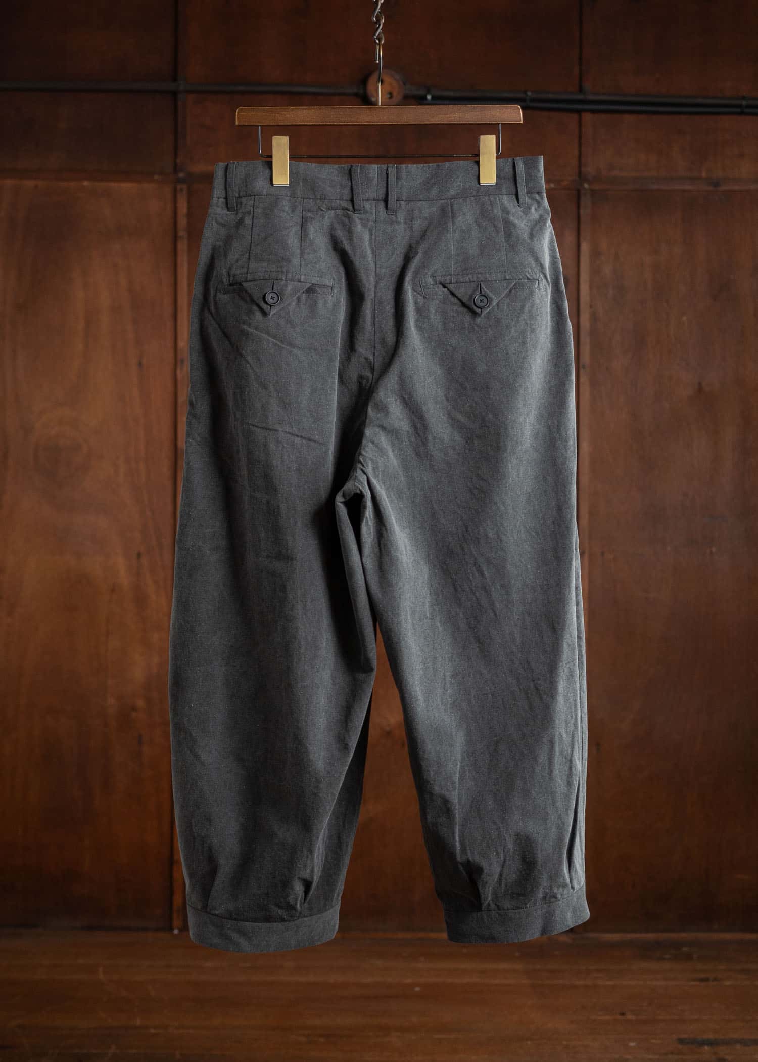 KLASICA Tucked x2 Trousers / Sumi Black