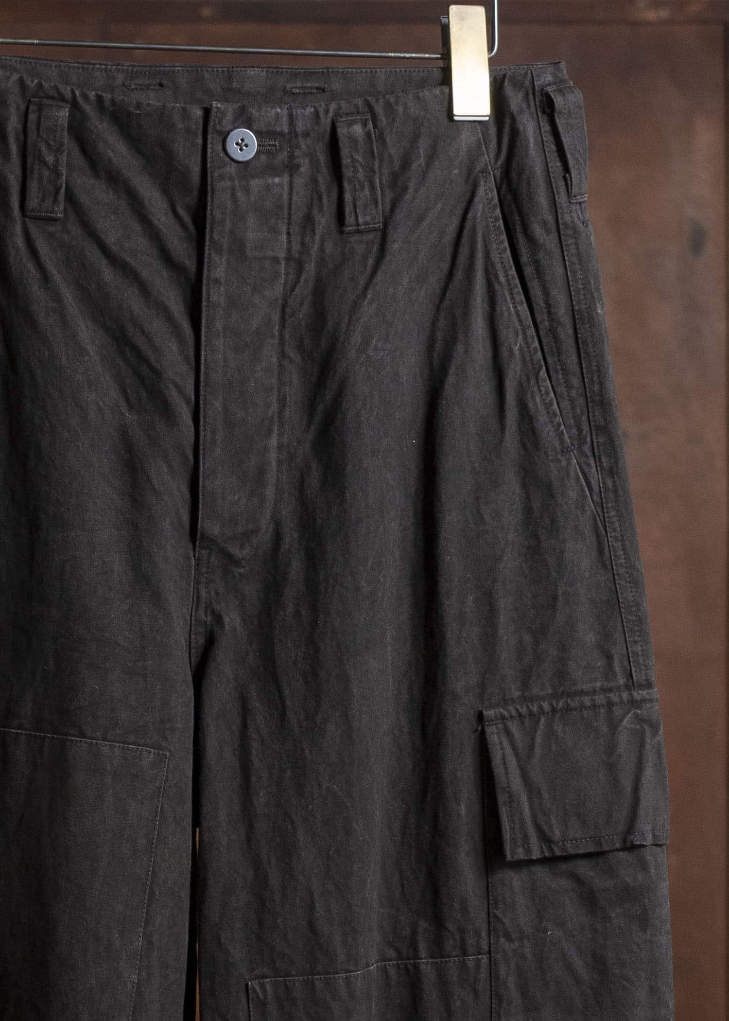 amachi. Double Knee Cargo Pants - Heavy Weight AY008B-3032 ND - Dark Mud Brown