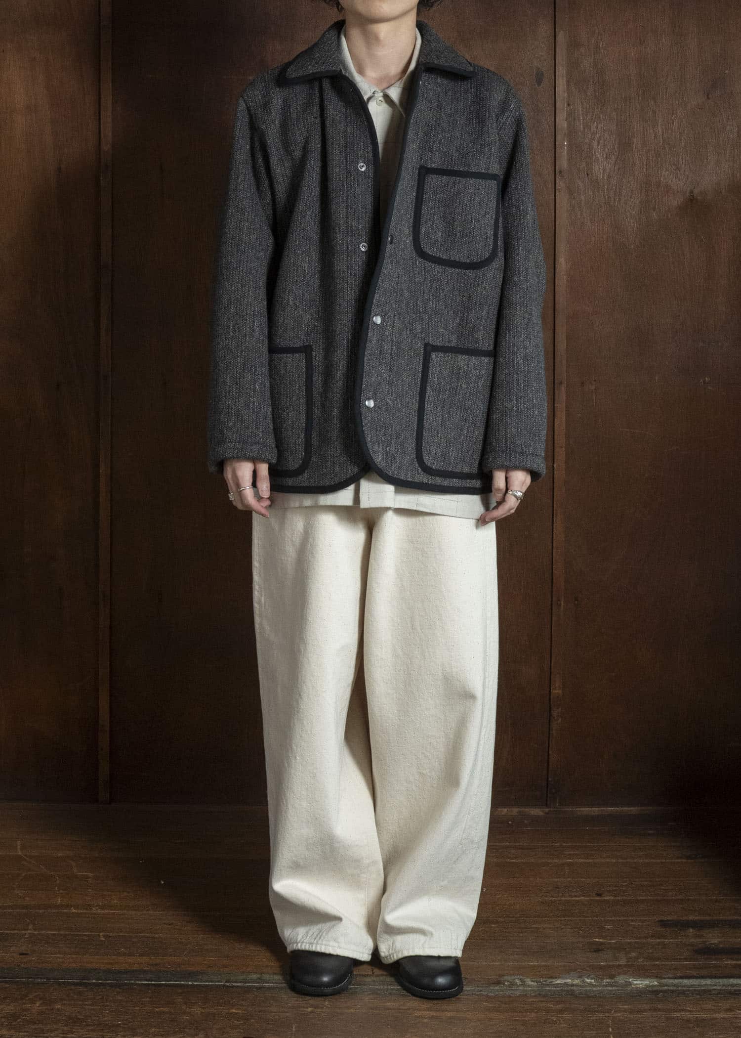 YOKO SAKAMOTO YS-26AW-31-ECRU 5Pocket Baggy Pants ECRU