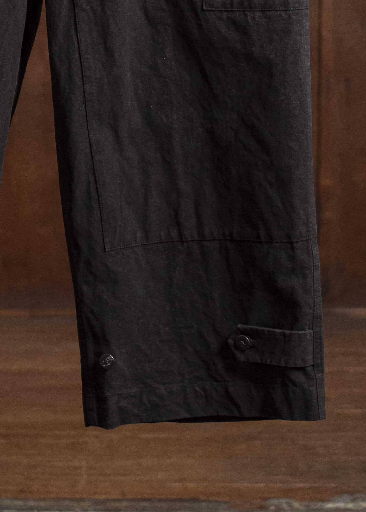 amachi. Double Knee Cargo Pants - Heavy Weight AY008B-3032 ND - Dark Mud Brown