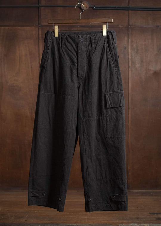 amachi. Double Knee Cargo Pants - Heavy Weight AY008B-3032 ND - Dark Mud Brown