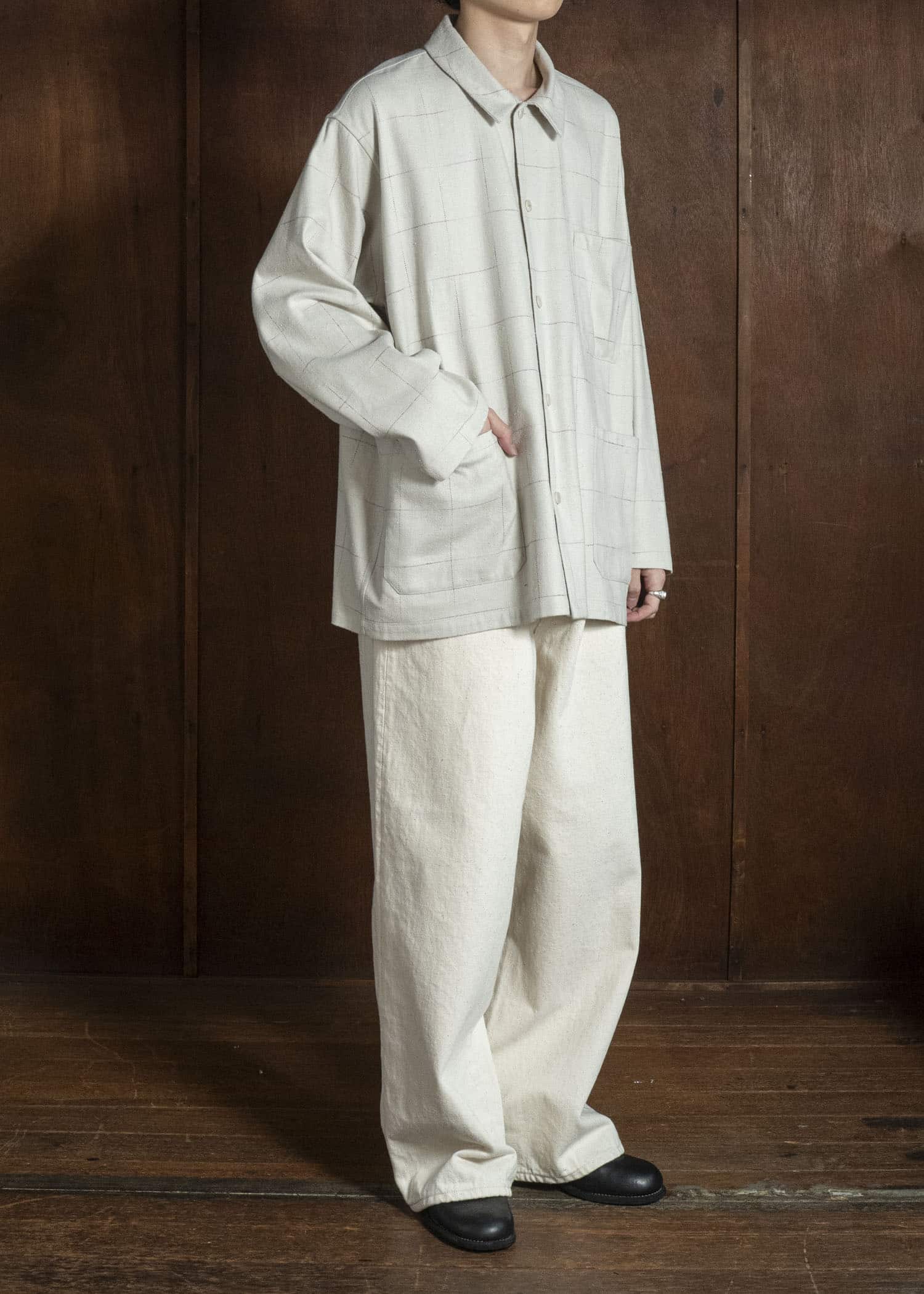 YOKO SAKAMOTO YS-26AW-60-BEIGE WORK SHIRT BEIGE
