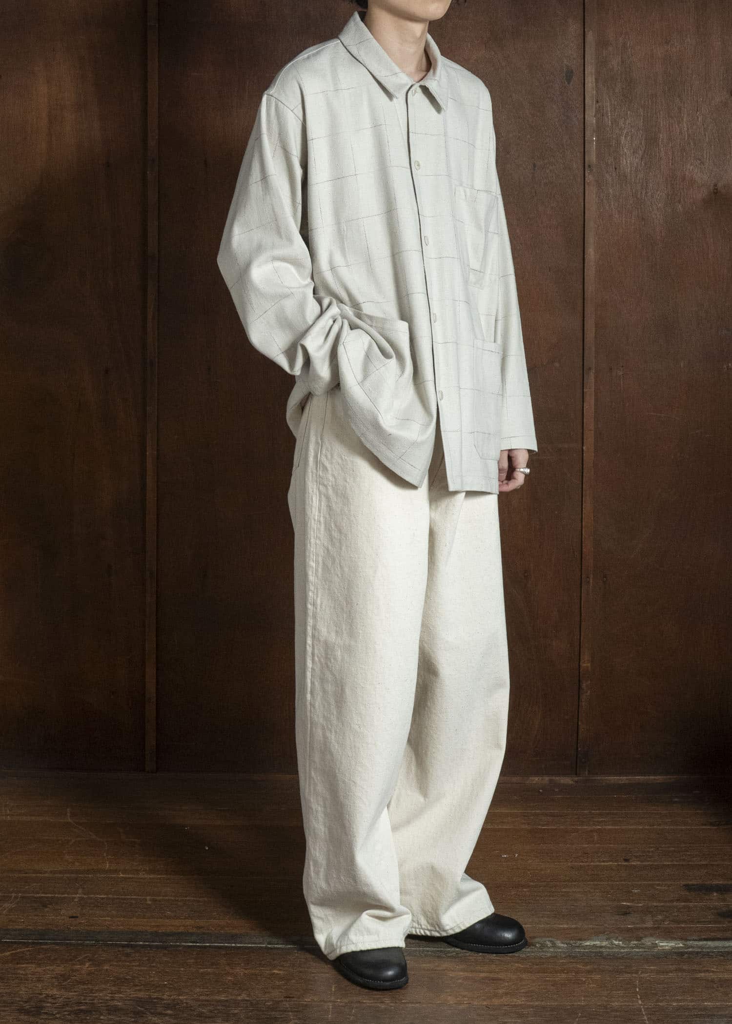 YOKO SAKAMOTO YS-26AW-60-BEIGE WORK SHIRT BEIGE