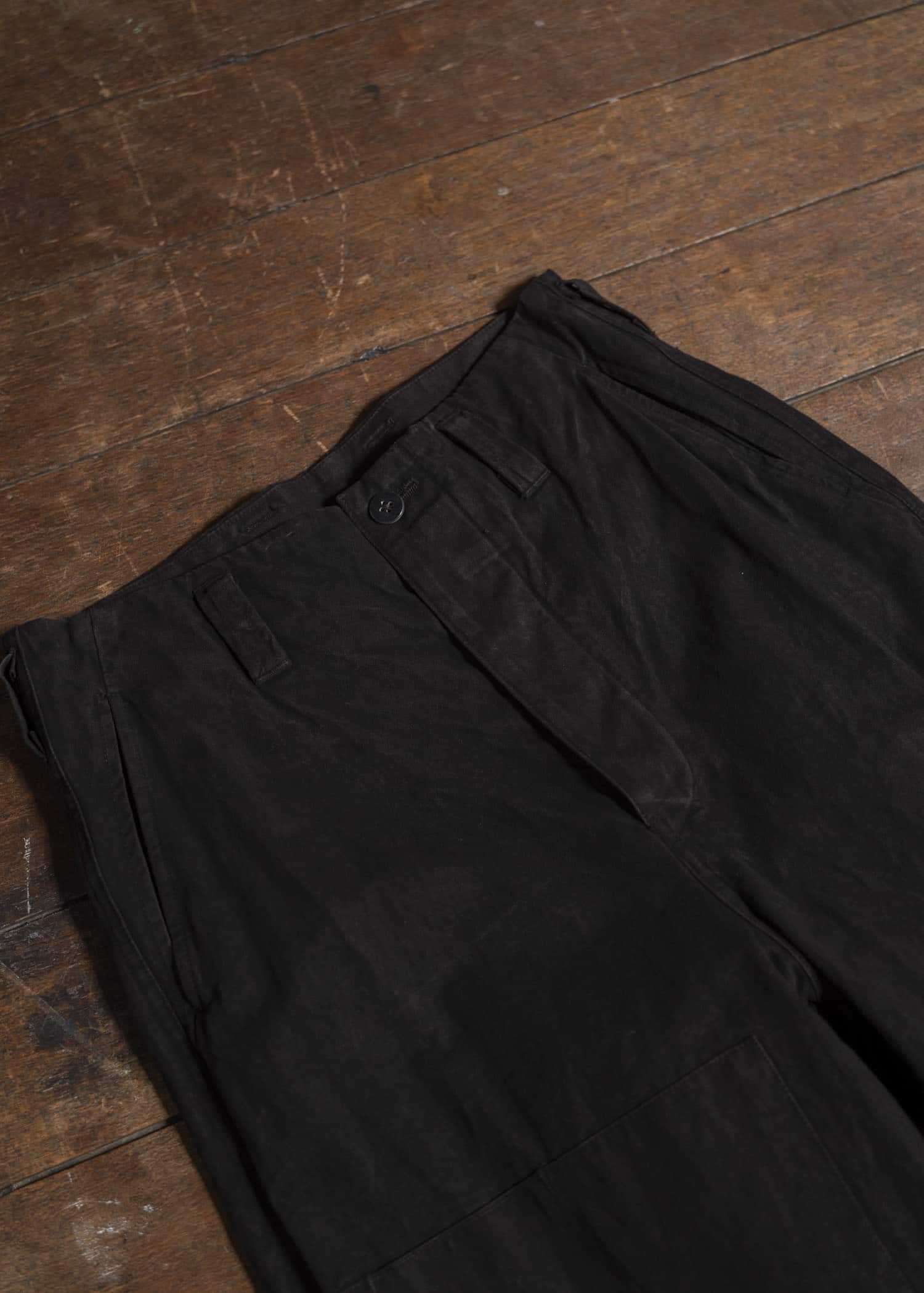 amachi. Double Knee Cargo Pants - Heavy Weight AY008B-3032 ND - Dark Mud Brown