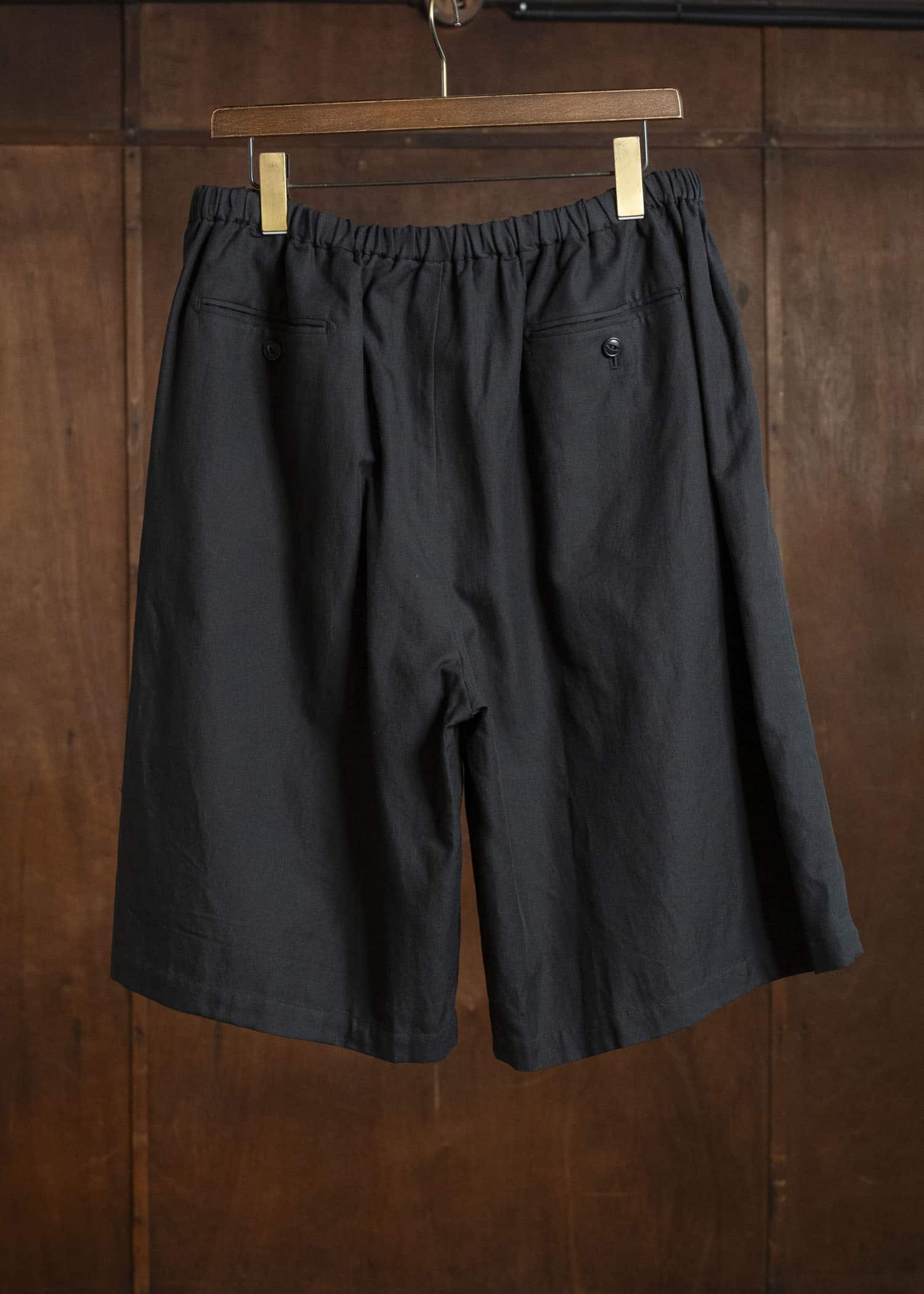 YOKO SAKAMOTO YS-26SS-52-BLACK Relax Easy Shorts BLACK