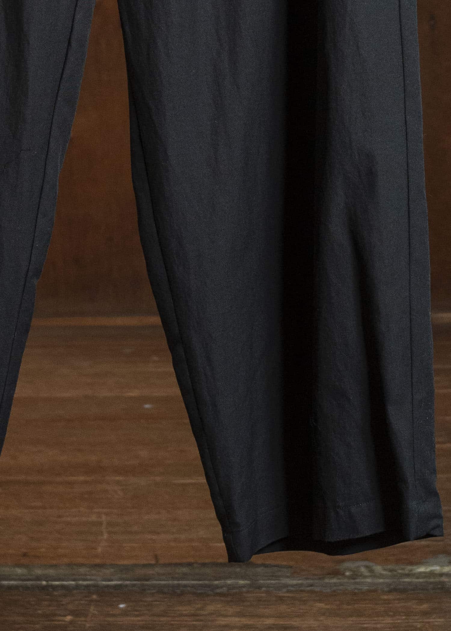 YOKO SAKAMOTO YS-26SS-51-BLACK Relax Easy Pants BLACK