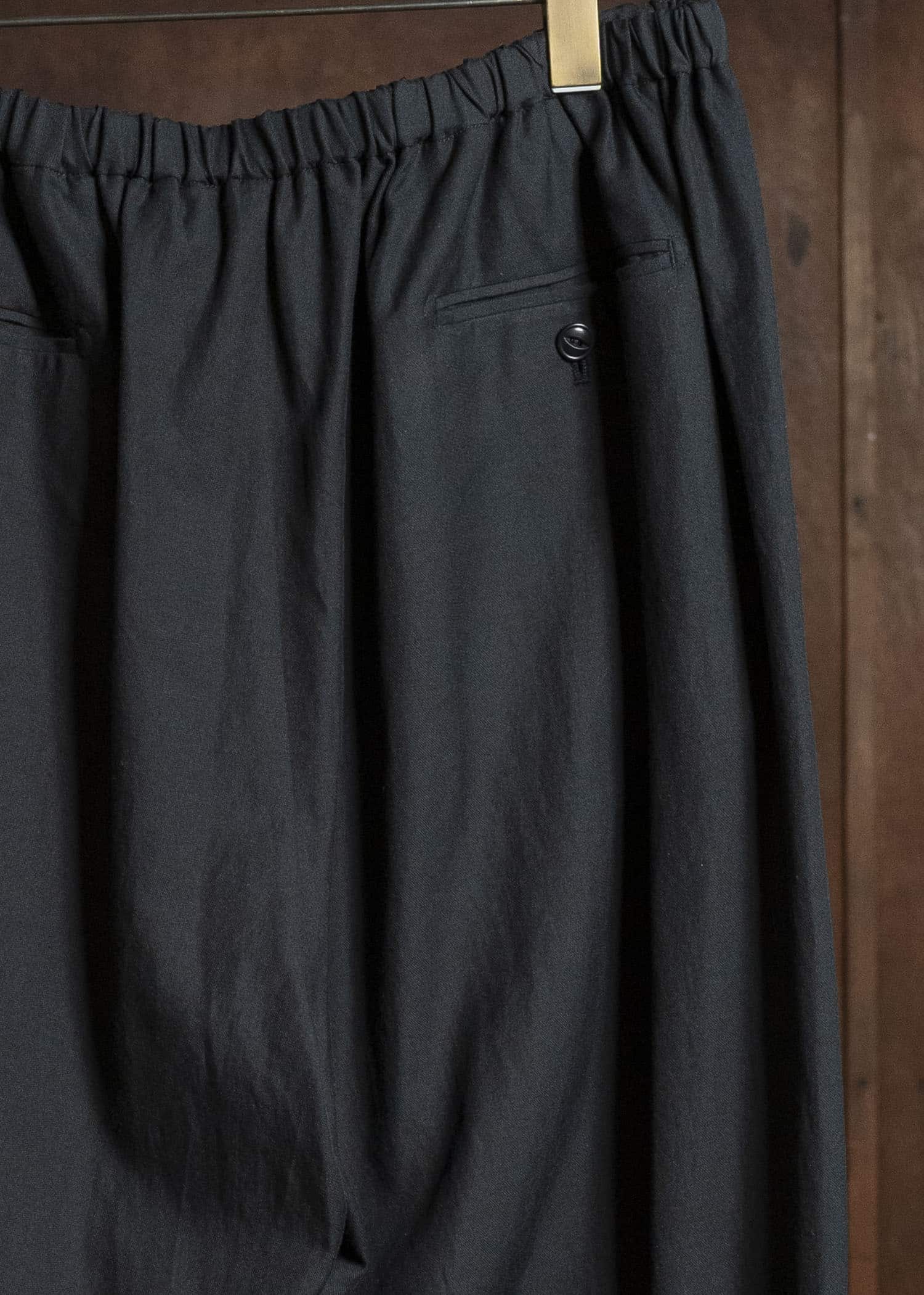 YOKO SAKAMOTO YS-26SS-51-BLACK Relax Easy Pants BLACK