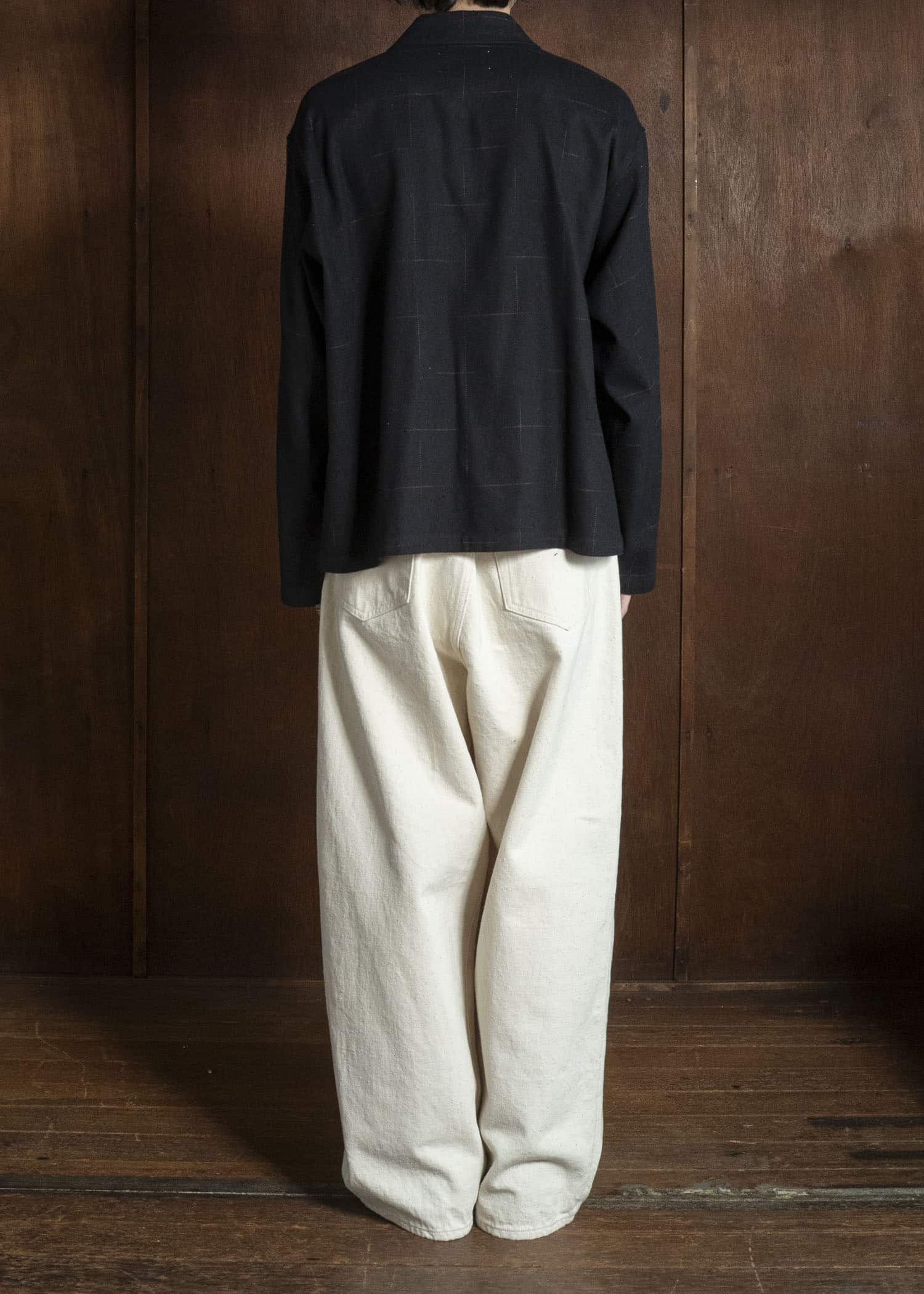 YOKO SAKAMOTO YS-26AW-61-BLACK WORK SHIRT SHORT BLACK
