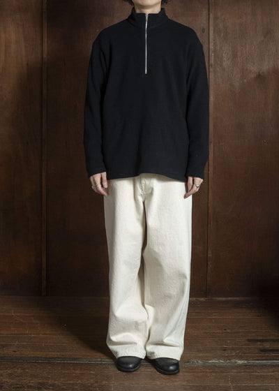 YOKO SAKAMOTO YS-26AW-87-BLACK Harf Zip Pullover BLACK