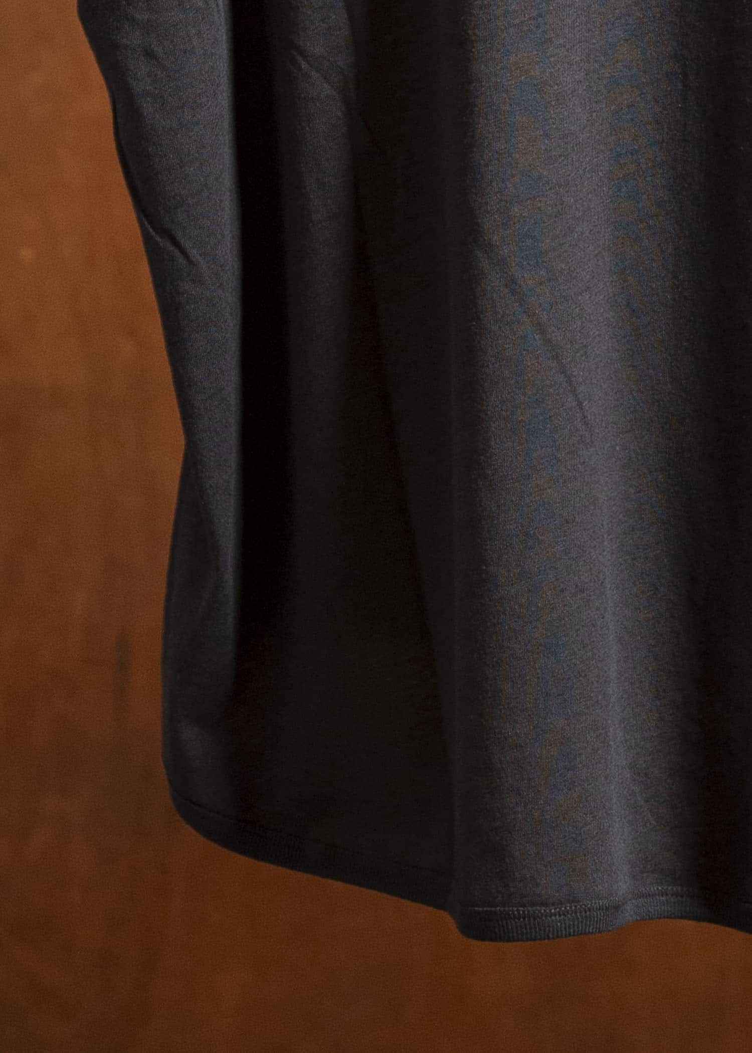 JAN-JAN VAN ESSCHE TEE#86-ORGANIC COTTON LINEN EGGPLANT Short Sleeve Crew Neck Tee Organic Cotton Linen Eggplant