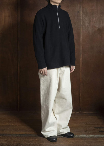 YOKO SAKAMOTO YS-26AW-87-BLACK Harf Zip Pullover BLACK