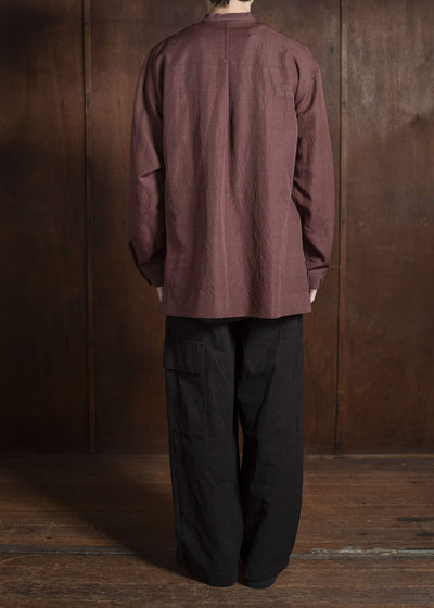 amachi. Nomadism Wrapped Shirt AY17S－1076 Deep Red